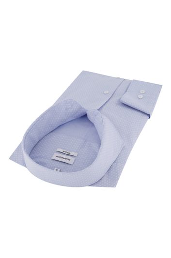 Lichtblauw overhemd Seidensticker Regular Fit printje