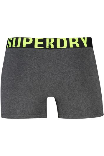 boxershort Superdry  effen katoen grijs