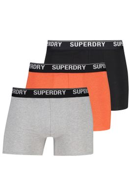 Superdry Superdry boxershort 3-pack effen multicolor