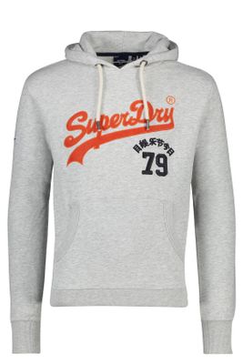 Superdry Superdry hoodie grijs met opdruk