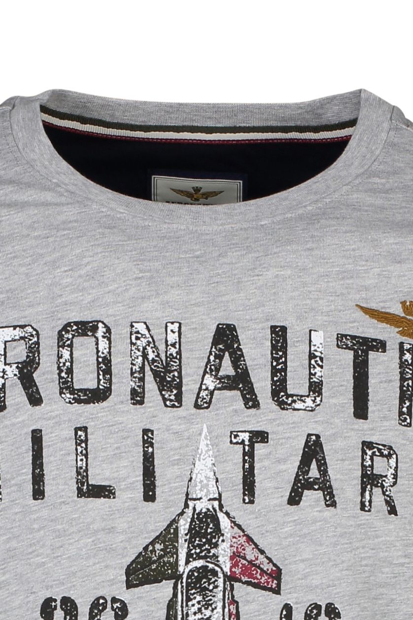 Aeronautica Militare t-shirt grijs geprint