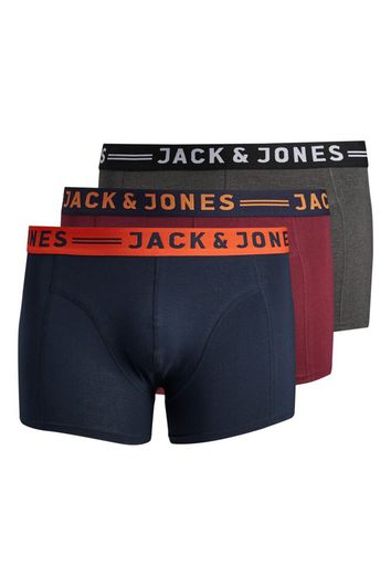 3-pack boxershorts Jack & Jones Plus Size navy bordeaux