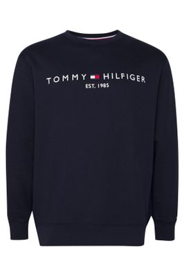 Tommy Hilfiger Big & Tall Tommy Hilfiger trui opdruk donkerblauw