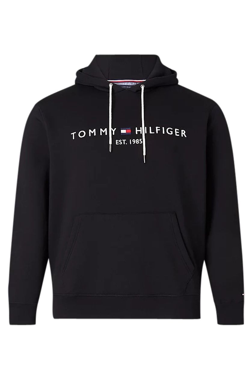 Tommy Hilfiger hoodie zwart Big & Tall