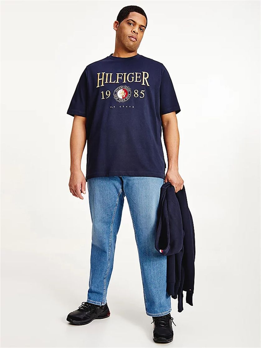 T-shirt Tommy Hilfiger Big & Tall donkerblauw