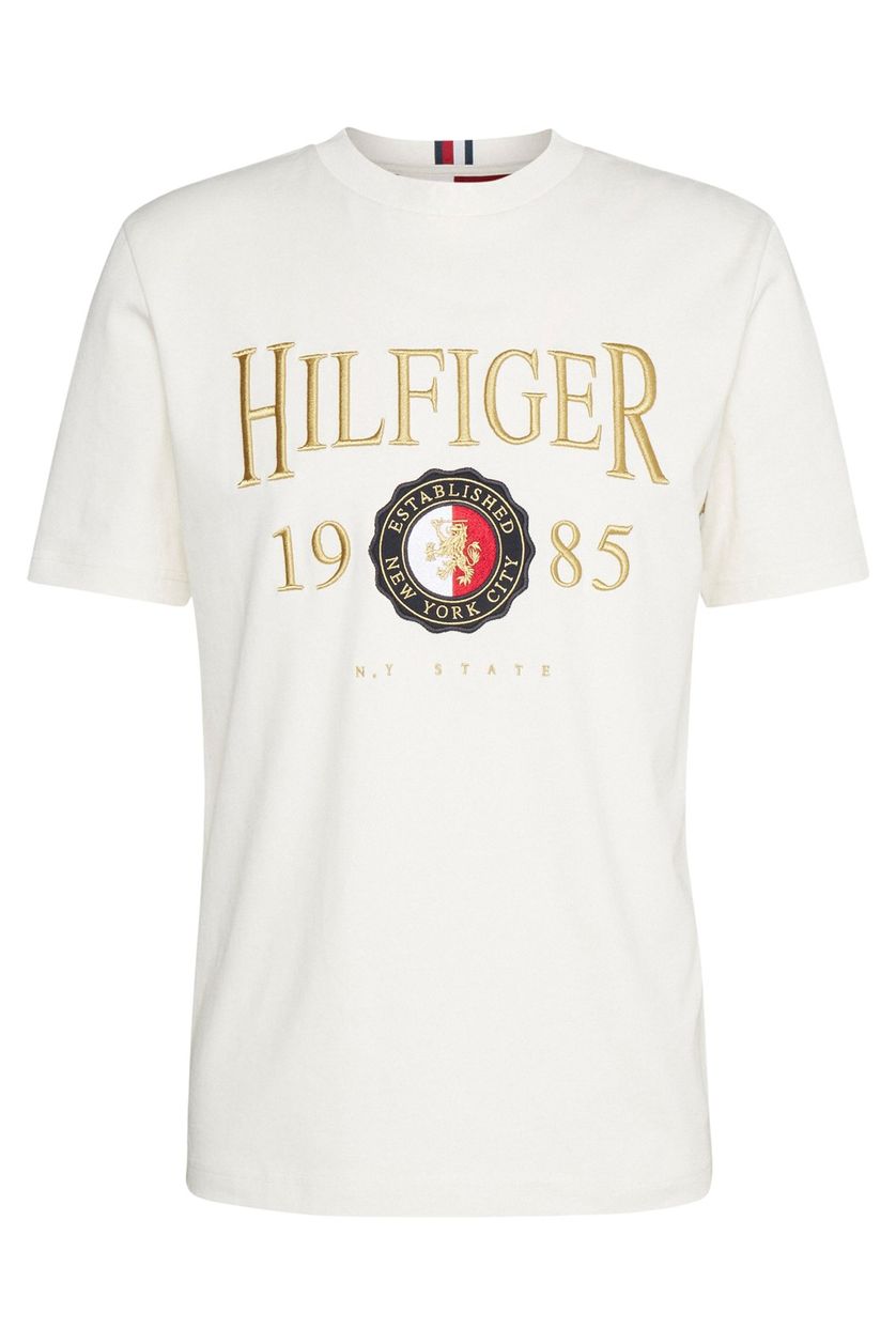 Tommy Hilfiger Big & Tall t-shirt wit met opdruk