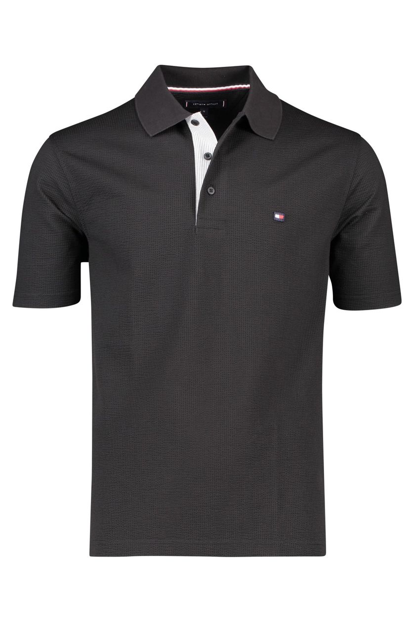 Tommy Hilfiger polo Casual Fit zwart
