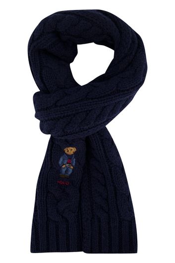 Sjaal Ralph Lauren structuur donkerblauw