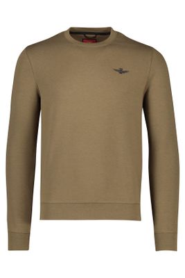 Aeronautica Militare Bruine sweater Aeronautica Militare met logo
