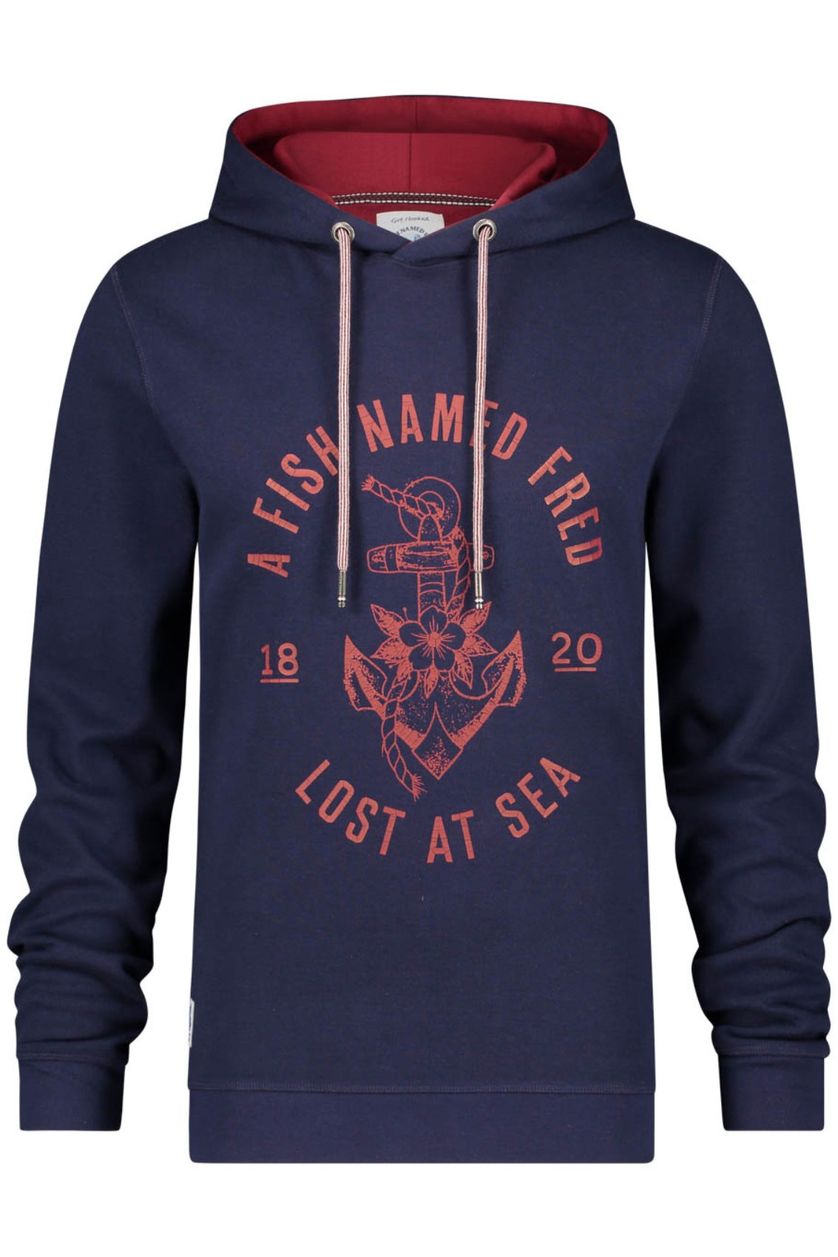 Hoodie donkerblauw A Fish Named Fred