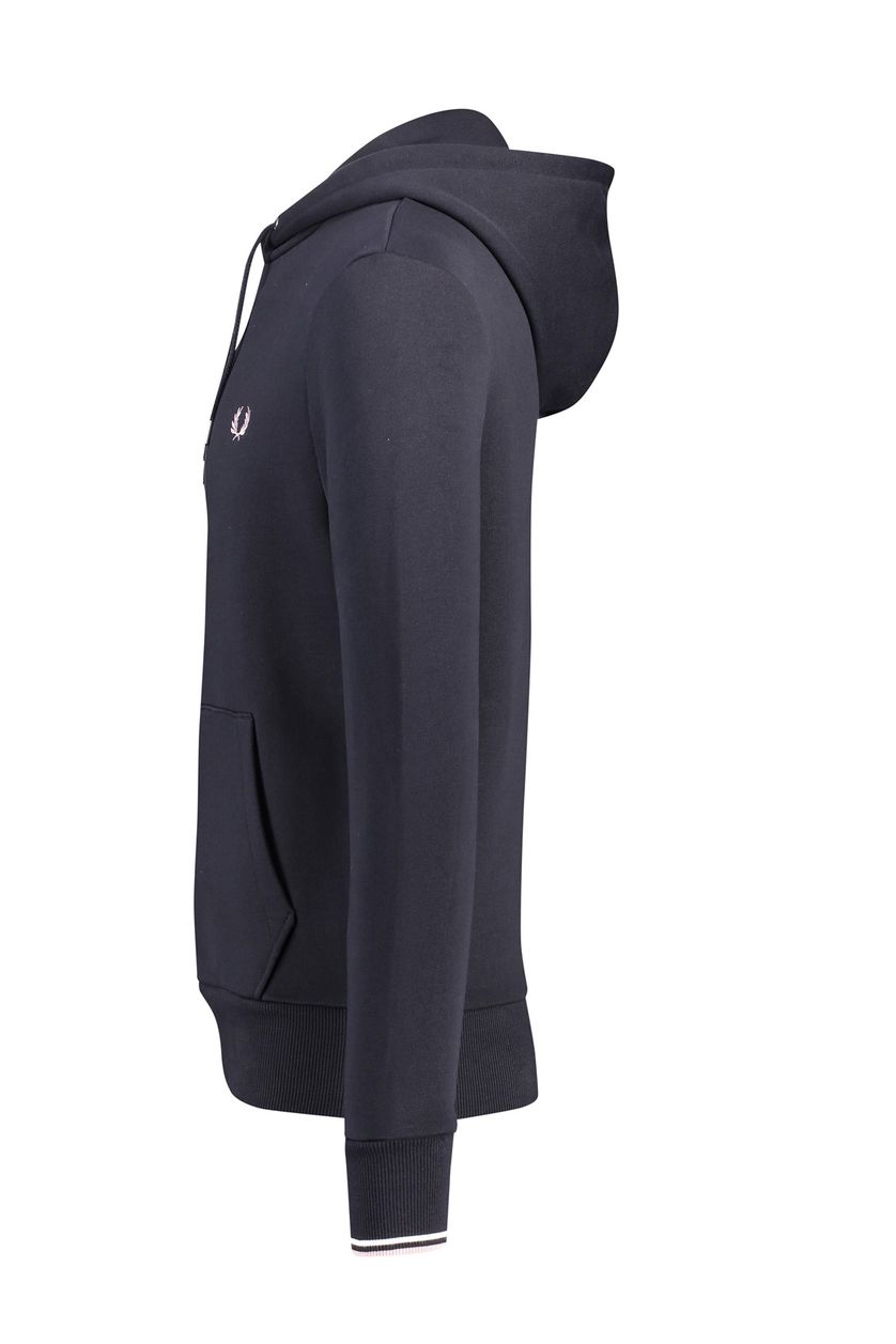 Fred Perry sweater met capuchon donkerblauw