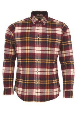 Barbour Barbour casual overhemd normale fit rood geruit flanel