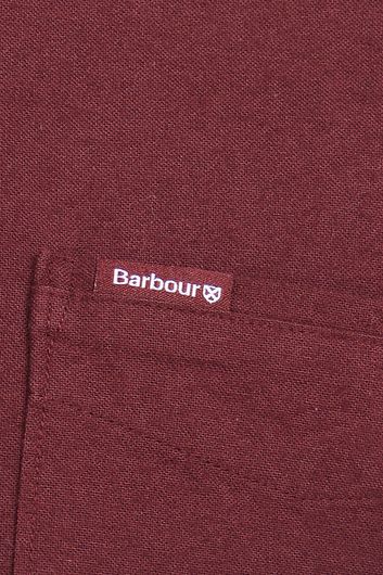 Bordeaux overhemd Barbour borstzak