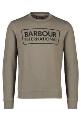 Barbour Sweater Barbour khaki met opdruk