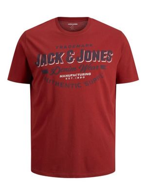 Jack & Jones Rood t-shirt Jack & Jones Plus Size met opdruk