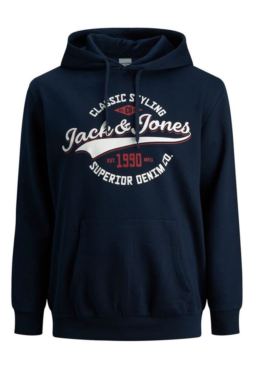 Jack & Jones hoodie Plus Size donkerblauw