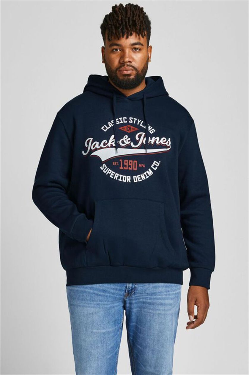 Jack & Jones hoodie Plus Size donkerblauw