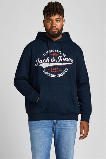 Sweater met capuchon Jack & Jones Plus Size navy