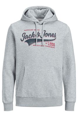 Jack & Jones Jack & Jones hoodie Plus Size grijs met opdruk