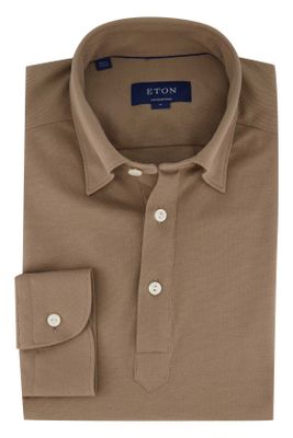 Eton Contemporary Fit overhemd Eton bruin