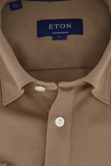 Contemporary Fit overhemd Eton bruin