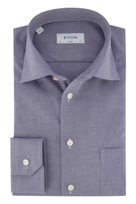Eton Donkerblauw overhemd Eton Classic Fit
