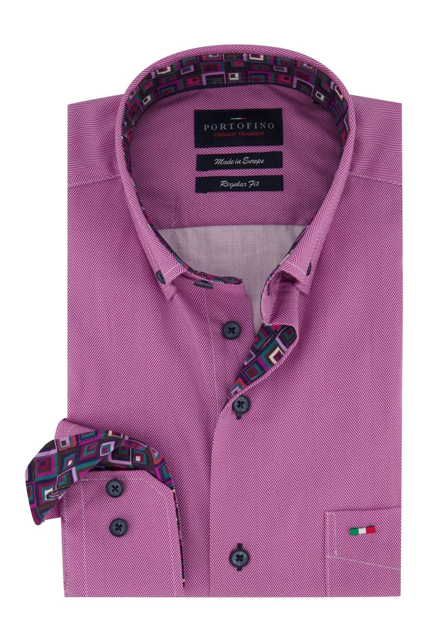 Roze overhemd Portofino
