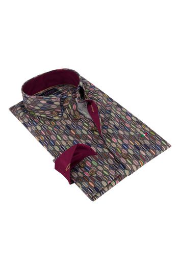 Overhemd Portofino Regular Fit patroon borstzak