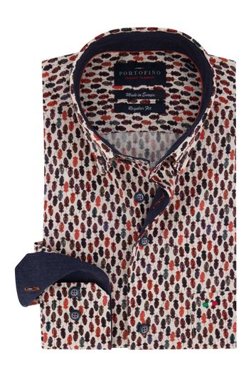 Regular Fit overhemd Portofino print
