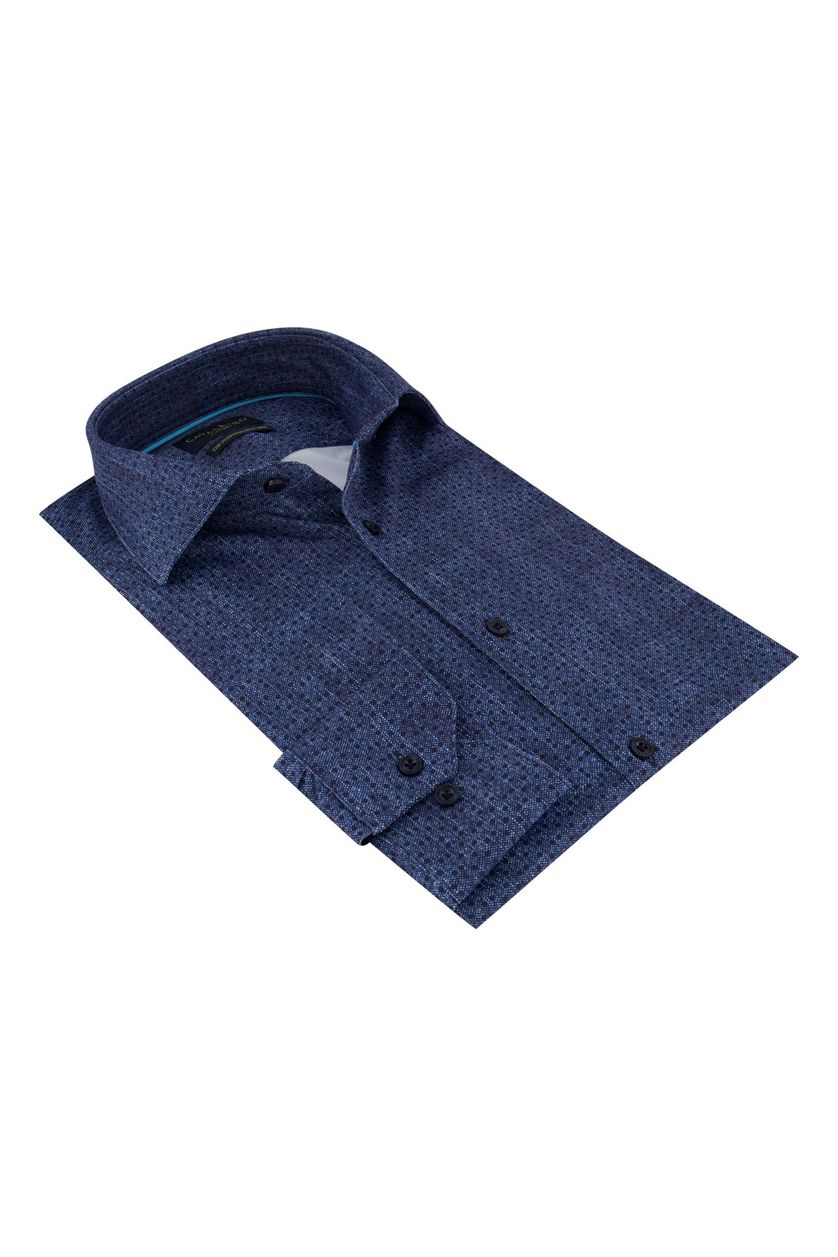 Cavallaro overhemd Danboro donkerblauw met print
