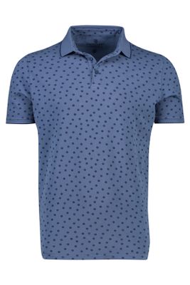 State of Art State of Art polo met blauwe stippen print