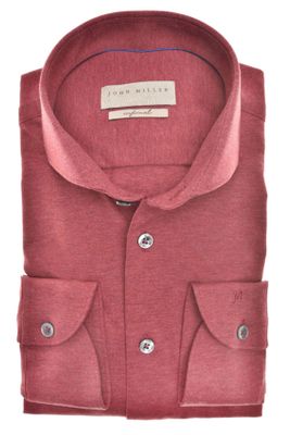 John Miller John Miller overhemd frambozen rood ml7 Slim Fit