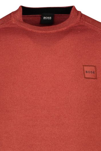Hugo Boss trui rood Anserlot met logo
