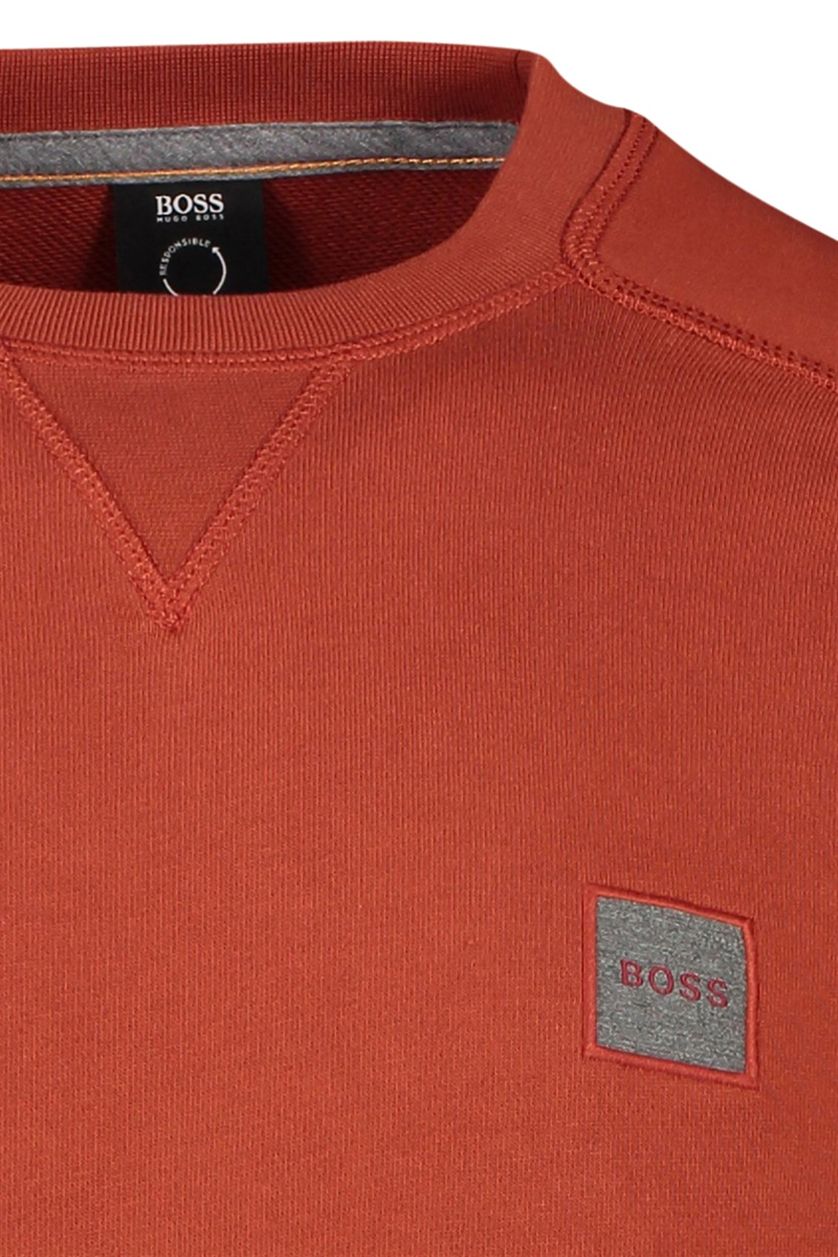 Sweater Hugo Boss Casual rood oranje