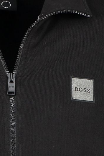 Hugo Boss vest Zestart zwart opstaande kraag