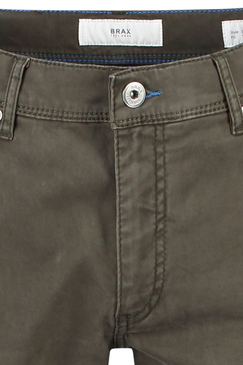 Pantalon Brax Cadiz 5-pocket donkergroen