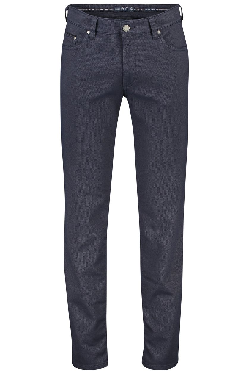Brax 5-pocket broek Luke donkerblauw
