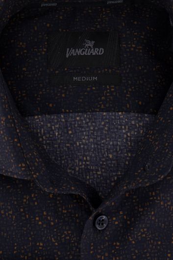 Overhemd Vanguard navy dessin