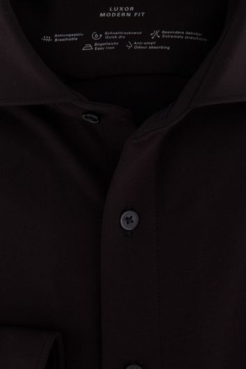 Overhemd Olymp 24/Seven zwart Modern Fit