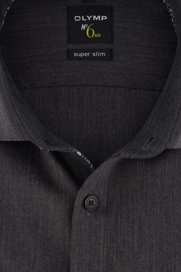Overhemd Olymp mouwlengte 7 grijs Super Slim
