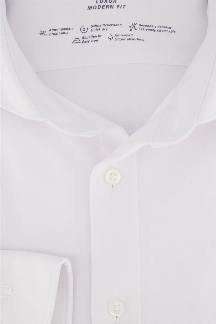 Wit mouwlengte 7 overhemd Olymp Modern Fit