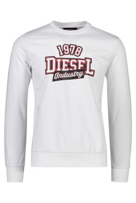 Diesel Sweater Diesel S-Girk wit met opdruk