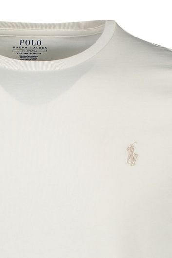 Wit t-shirt Ralph Lauren Custom Slim Fit