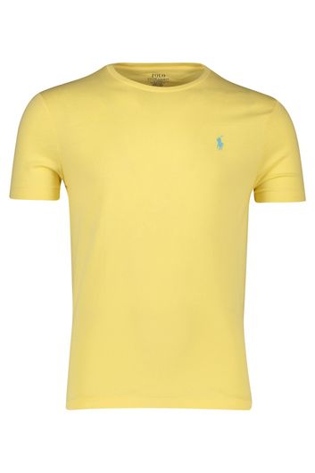 Ralph Lauren t-shirt Custom Slim Fit geel