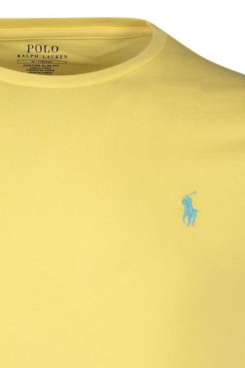 Ralph Lauren t-shirt Custom Slim Fit geel