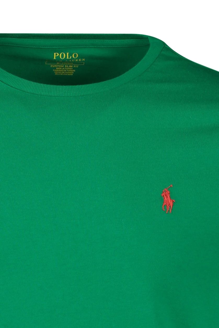 Ralph Lauren t-shirt Custom Slim Fit groen