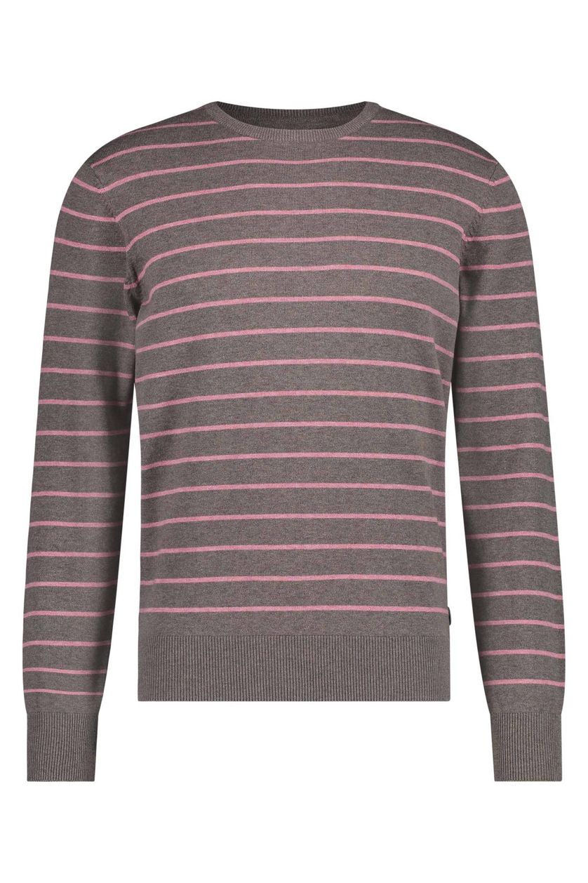 State of Art pullover ronde hals bruin roze