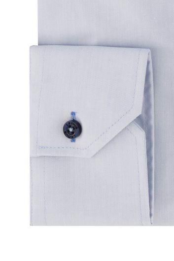 Ledub business overhemd Tailored Fit slim fit lichtblauw effen katoen