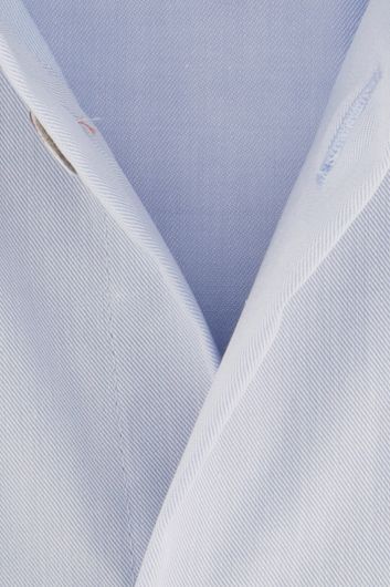 Ledub business overhemd  slim fit lichtblauw effen katoen