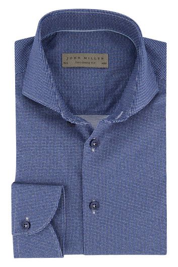 Overhemd John Miller Tailord Fit print donkerblauw